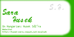 sara husek business card